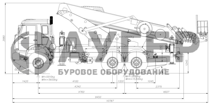 Габаритные размеры Hansin HS 4570