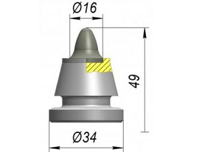 резец A34WEL-16E