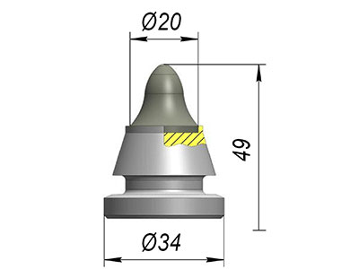 резец A34WEL-20E