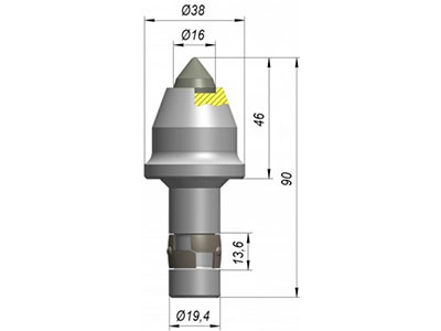 резец A38P-16T