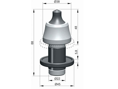 резец A38W-22E
