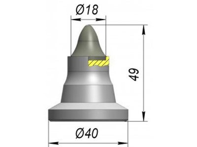 резец A40-18E