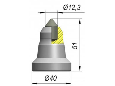 резец A40/51-12.3