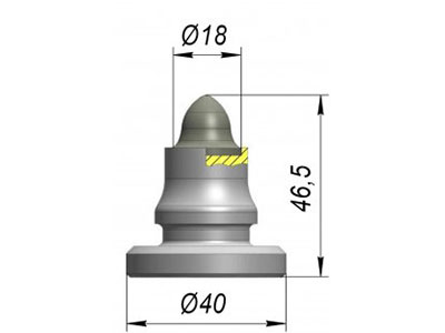 резец A40E-18F