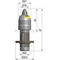 Резец A30W-16E