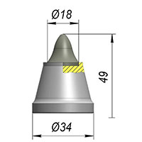 Резец A34W-18E