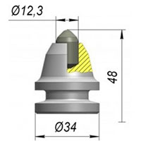 Резец A34WEL-12.3D