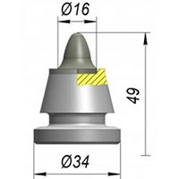 Резец A34WEL-16E