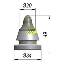 Резец A34WEL-20E