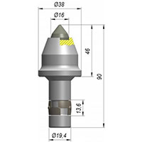 Резец A38P-16T