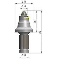 Резец A40-16F