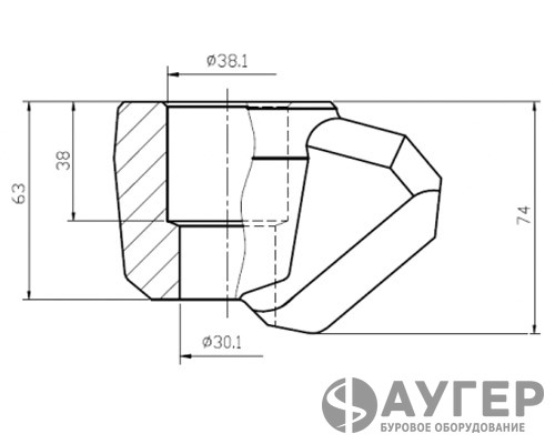 Карман резца R50EC-19,5