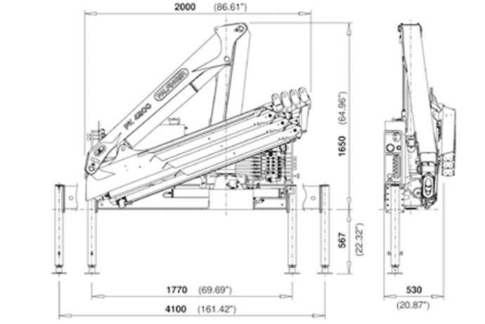 Гидравлический кран Palfinger PK 4200