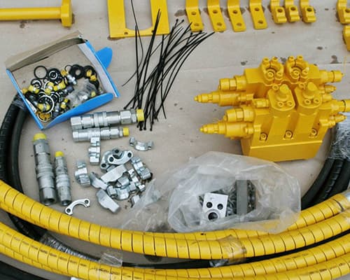 Гидролиния на Liebherr L 586 2plus2 общий вид