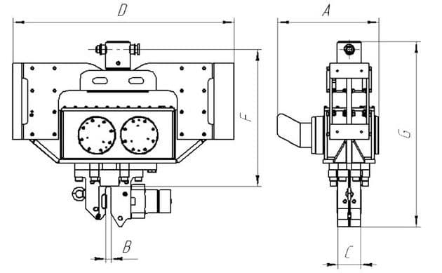 Чертеж вибропогружателя Impulse VP300