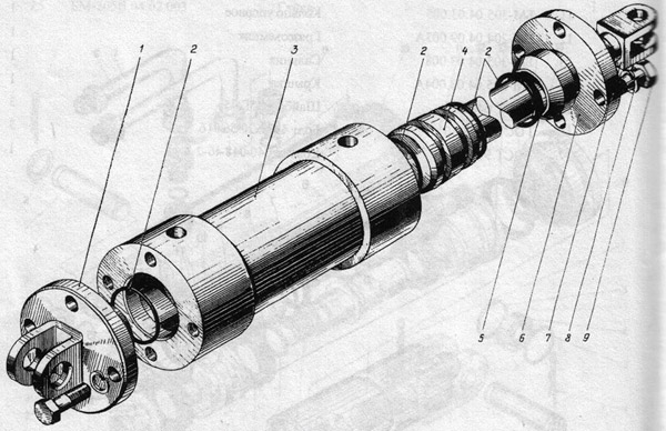 Цилиндр гидравлический 66-04.04.000А схема