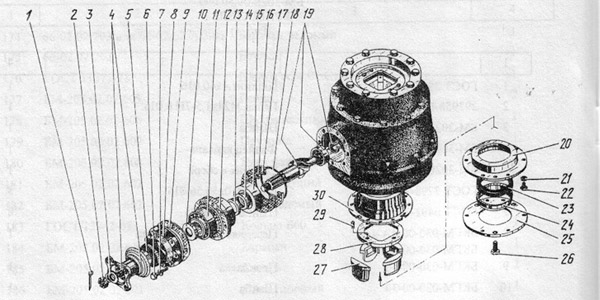 Схема вращателя БМ-302Б.09.50.000 №1