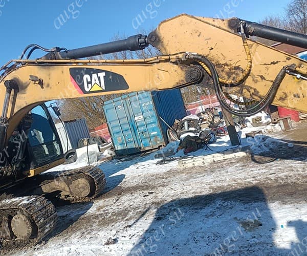 Установка двухпоточной гидролинии на CAT 319