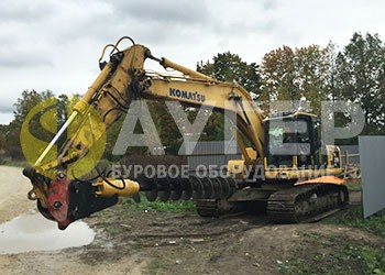 Экскаватор Komatsu PC200 с гидробуром Delta RD-20